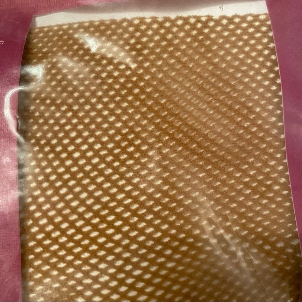NWT FOGAL 155 FLAMENCO Mesh fishnet Pantyhose Size L Tan CAPRI NEW IN PACKAGE